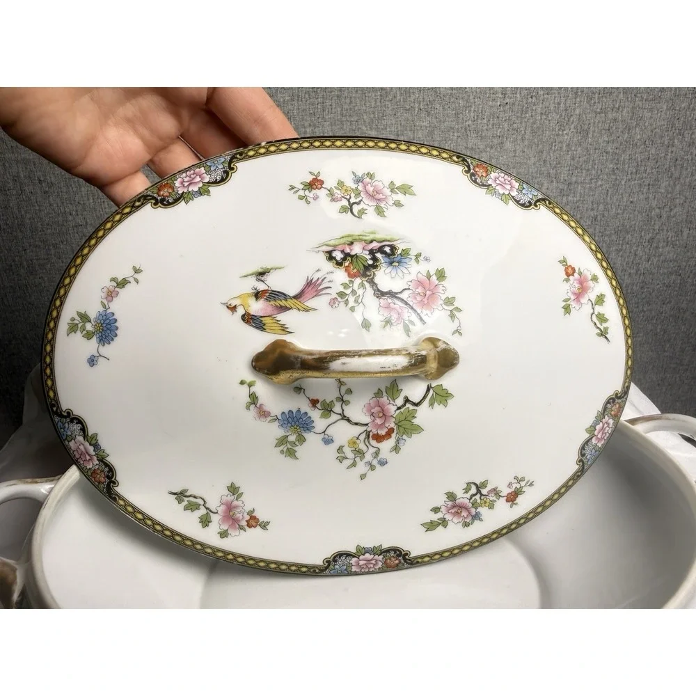 Antique 20s/30s Noritake Floral Pheasant 11